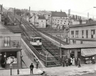 Duluth Minnesota circa  Up the incline railway from Superior Street